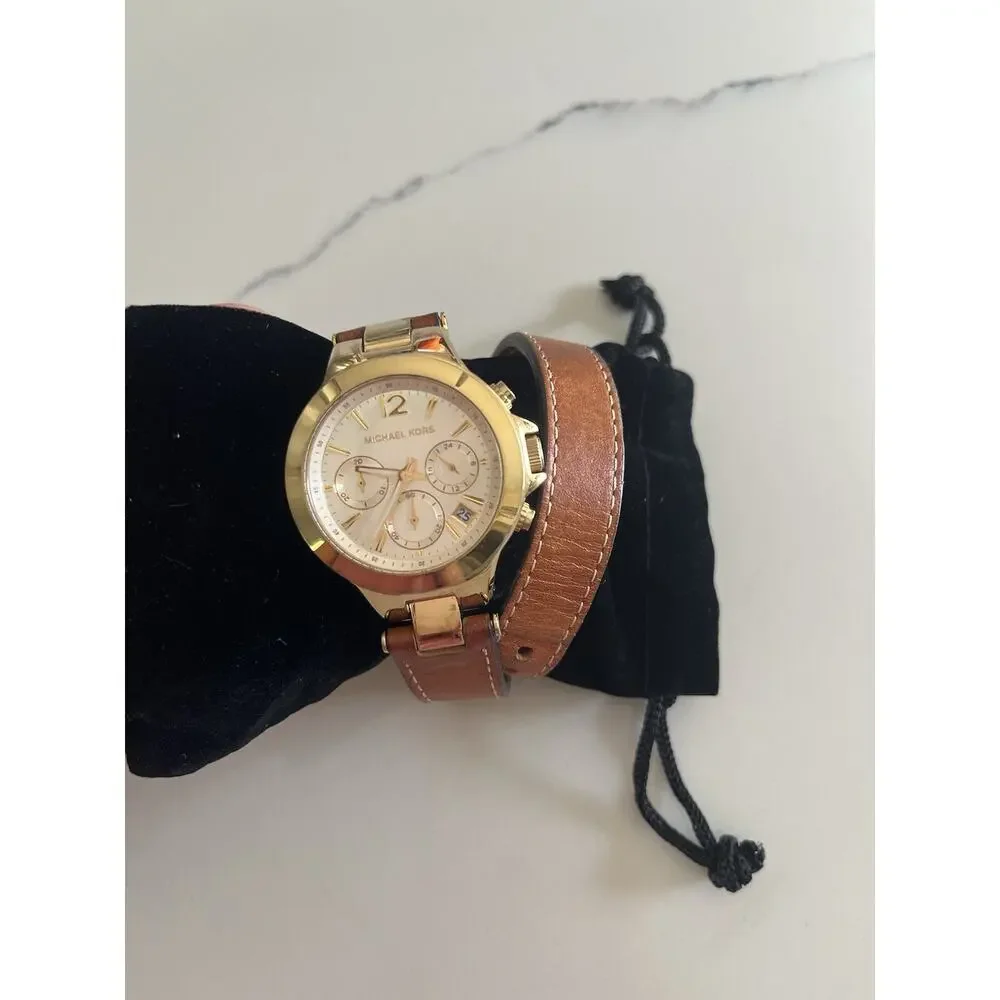 Michael Kors WRAP AROUND leather watch